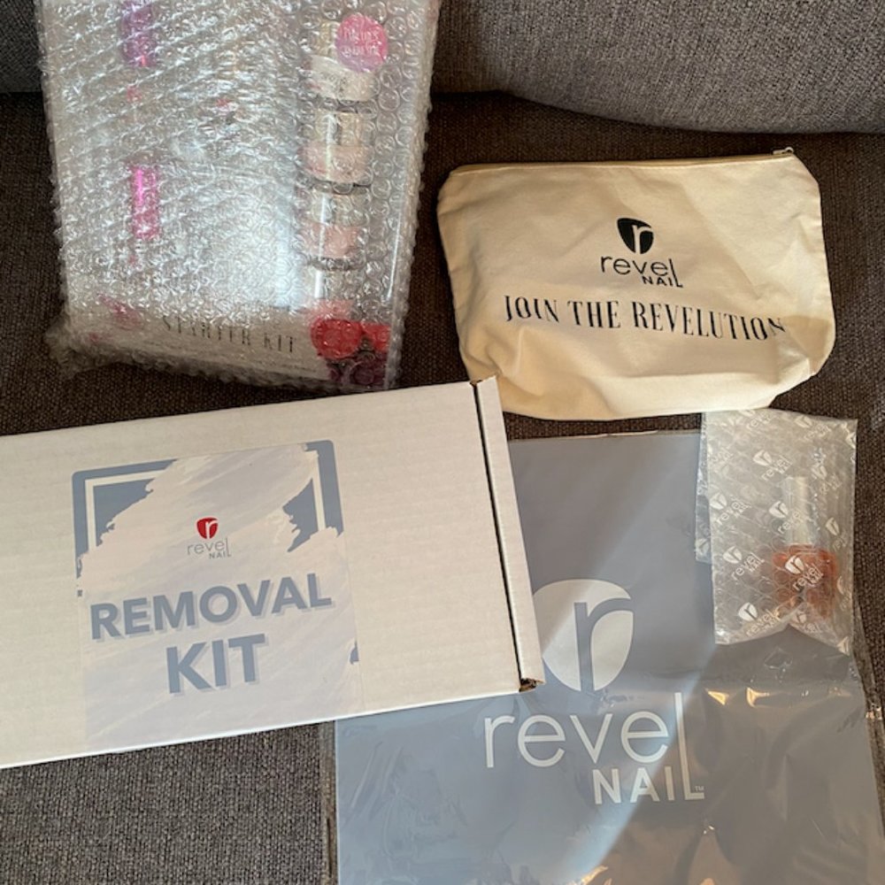 Revel Nail DIY Dip Powder four color starter kit